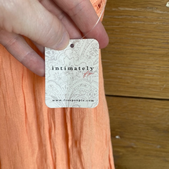 NWT Free People Adella Maxi Slip Dress Coral Orange Size XS - Picture 6 of 7